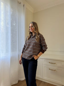 Stripe Cotton Rugby Top