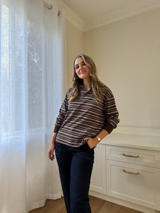 Stripe Cotton Rugby Top