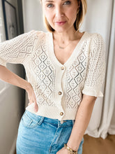 Load image into Gallery viewer, Crochet V-neck
